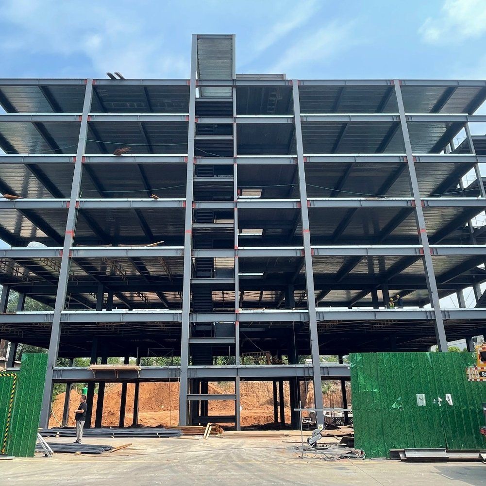 预制多层钢结构学校办公与公寓建筑｜商用钢框架方案